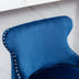 Blue Velvet Wingback Barstools with Nailhead Trim - Set of 2 (SW1824BL) - Minihomy