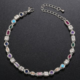 Colorful Crystals Bracelet Necklace For Women