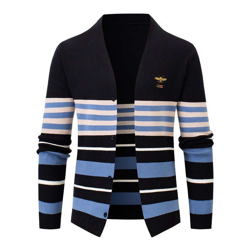 Men's Knit Cardigan Fashion Jacket Knitwear Outer Sweater