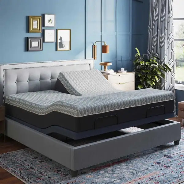 Copper Lux 12" Split Top King Mattress: Cooling & Supportive Sleep - Minihomy