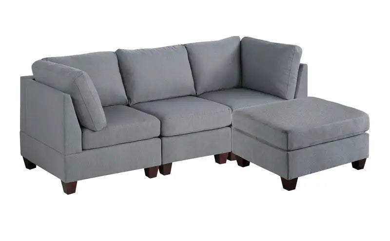 Gray 4-Piece Modular Furniture Set