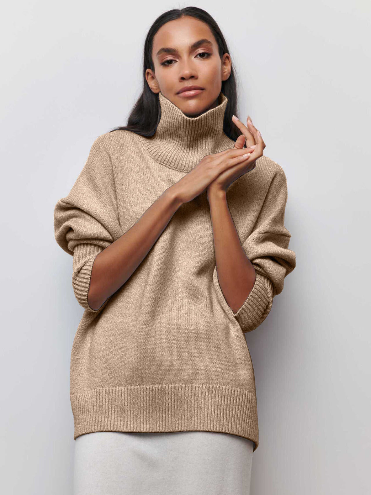 Women's Long-sleeved Pullover Solid Color Sweater
