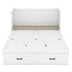 Full Size Murphy Bed with USB Port, Drawer & White Finish - Minihomy