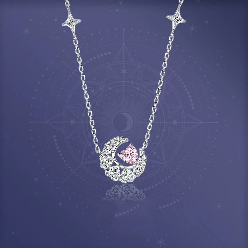 Stars And Moon Necklace - Love Jewelry