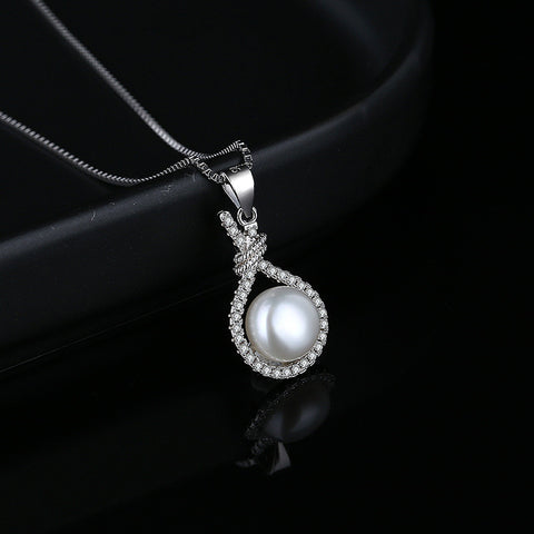 Pearl Pendant Necklace Freshwater Women