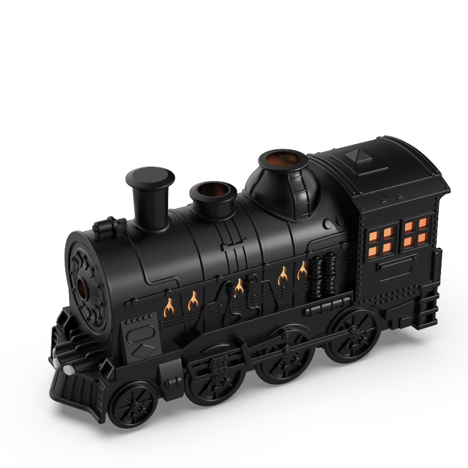 Train Shape Aromatherapy Diffuser with Dual Spray Modes, LED Lamp, and Ultrasonic Humidifier