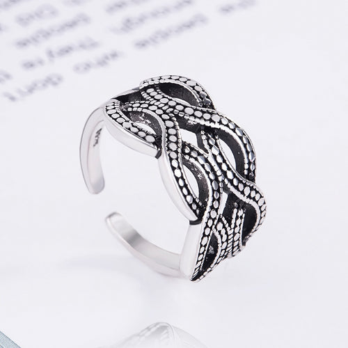 Curved Punk Personality Men's And Women's Rings