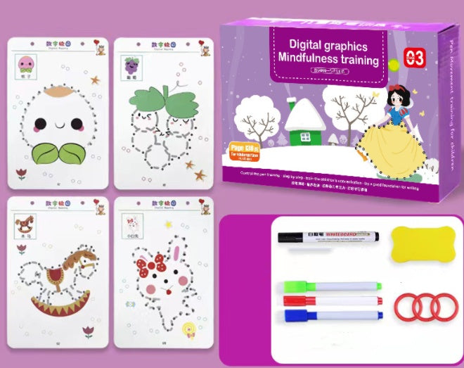 Interesting Children's Pen Control Training This Kindergarten Erasable Paper