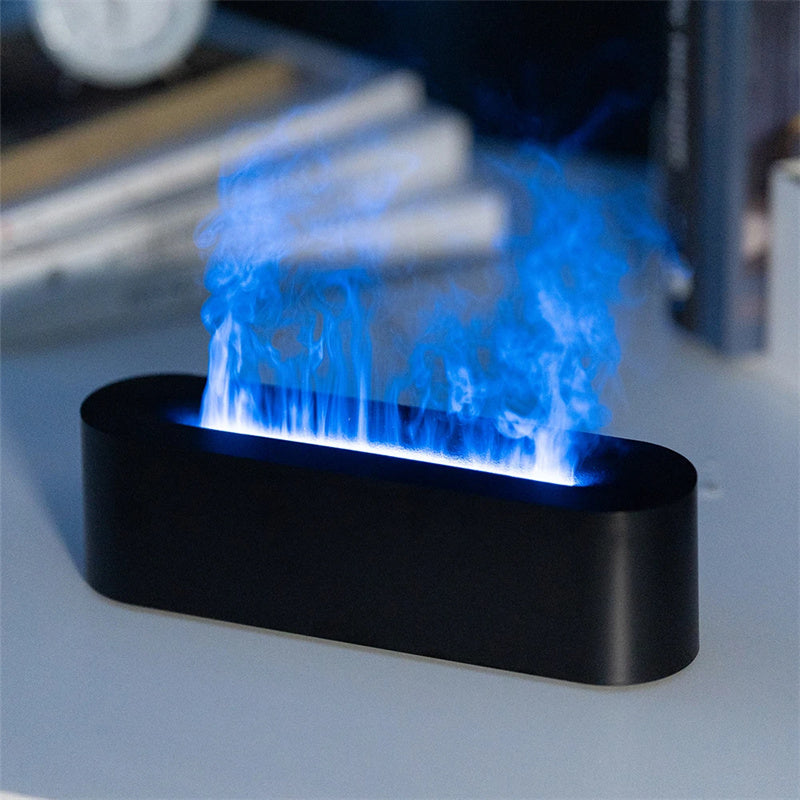 Flame Aroma Diffuser - Ultrasonic Cool Mist Maker with LED Lights - Minihomy