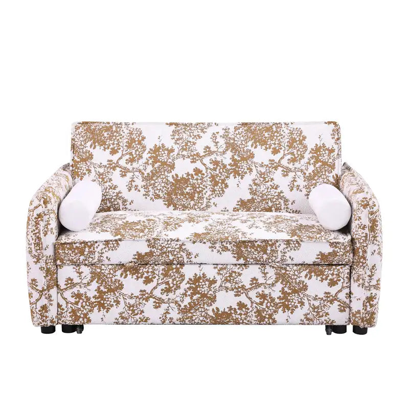 Convertible Sofa Bed, Boucle, 2-Seater, Pull-Out, Small Spaces