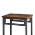 5 Piece Industrial Bar Table Set with High Stools - Rustic Brown, 43.31'' L x 23.62'' W x 35.43'' H - Minihomy