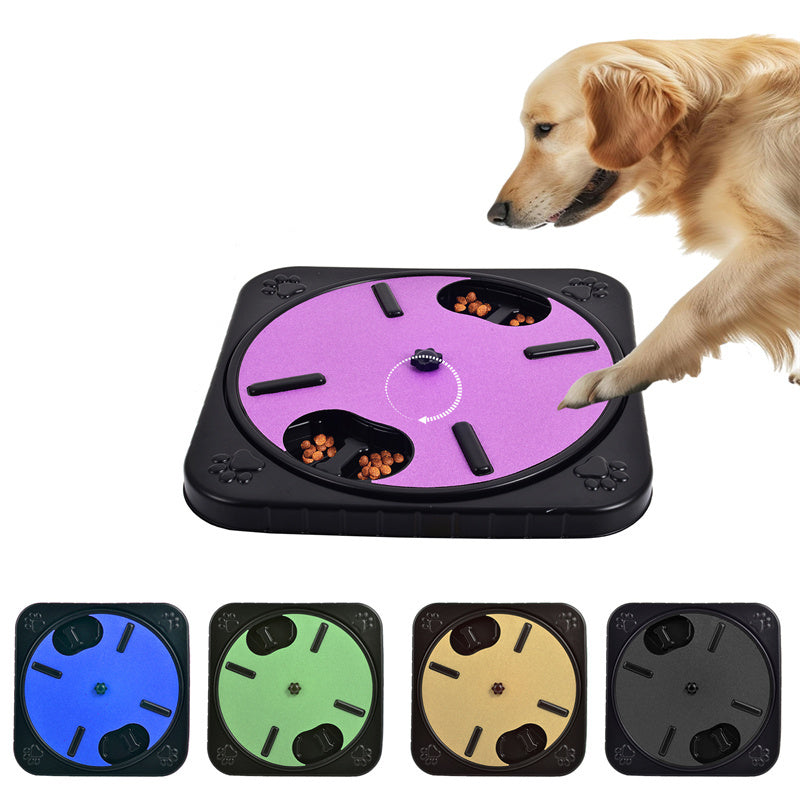 360° Rotating Cat & Dog Scratch Board with Treat Dispenser - Claw Trimmer & Scratcher