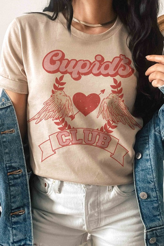 Plus Size - Cupid's Club Graphic T-Shirt