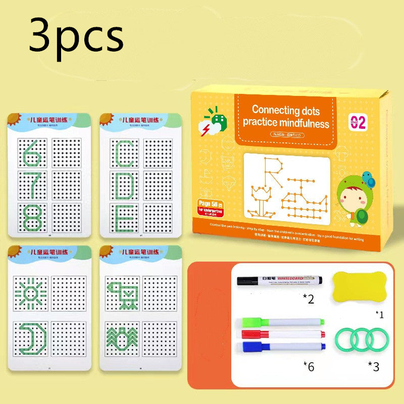 Interesting Children's Pen Control Training This Kindergarten Erasable Paper