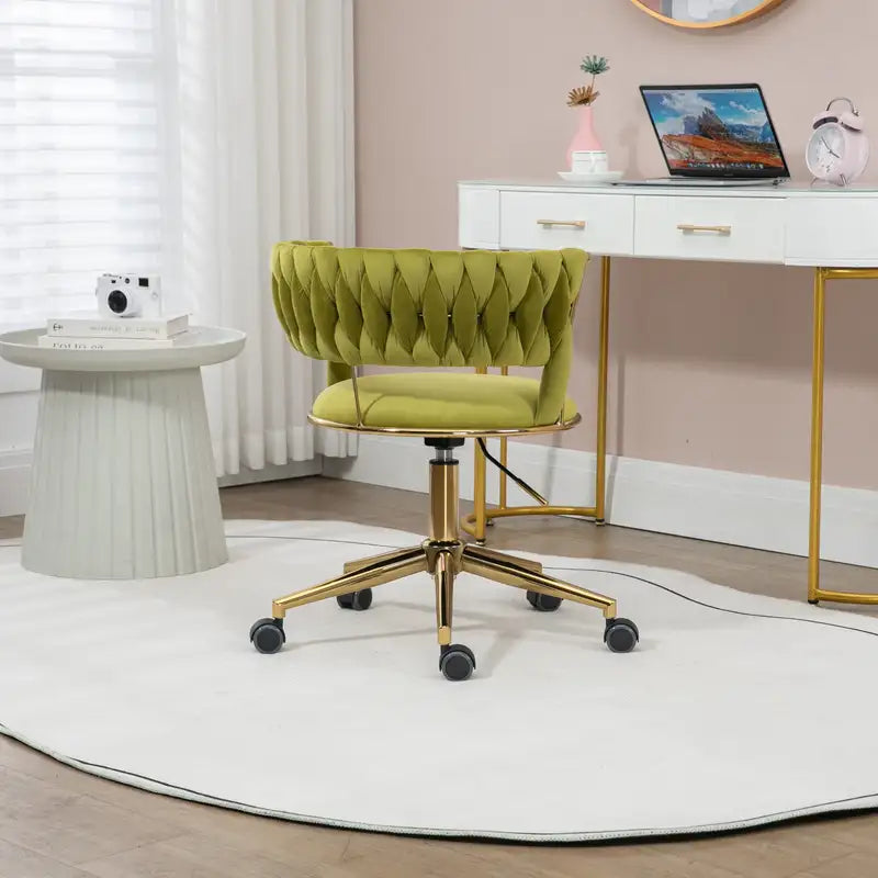 Adjustable Home Office Chair - Modern Swivel Desk Chair for Small Spaces