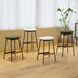 Modern Bar Stools Set of 2 | Comfortable & Stylish Counter & Bar Height Upholstered Backless Kitchen Dining Room Chairs - Minihomy