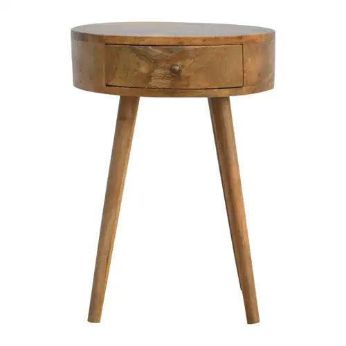 Circular Bedside Table - Modern Nordic Style - Minihomy