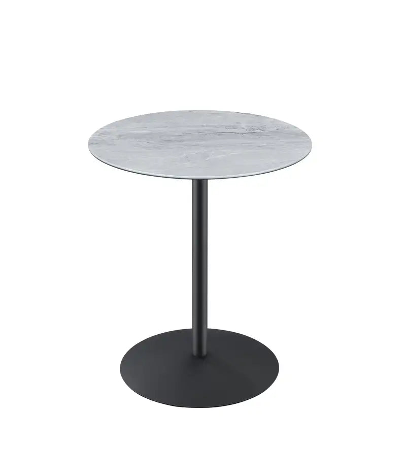 Circa 17.5" Gray Marble End Table - Modern Accent Side Table