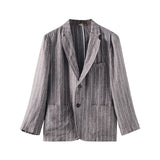 Striped Casual Jacket for Men