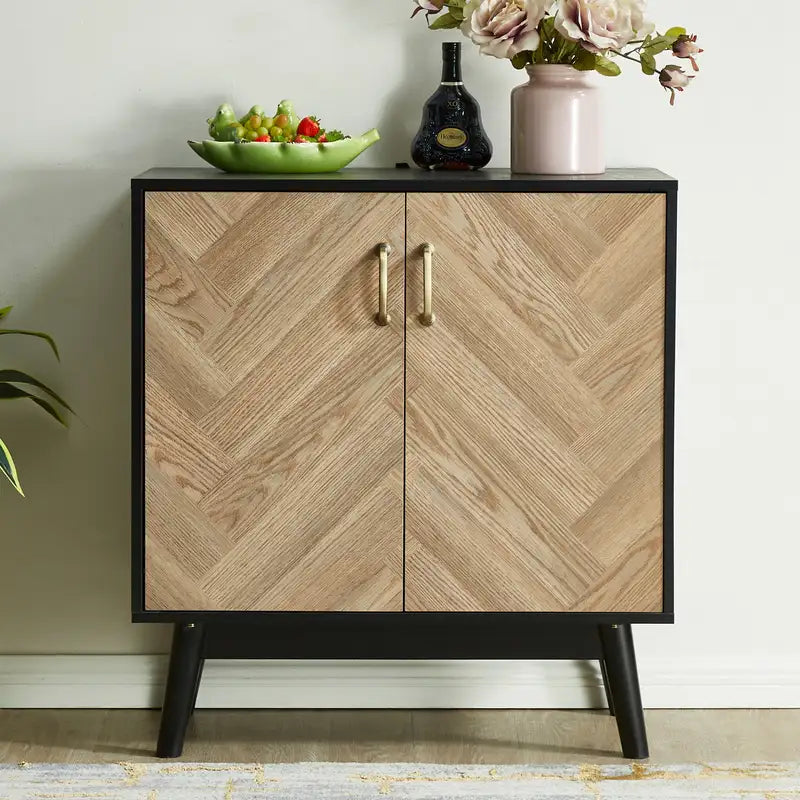 Modern Buffet Sideboard Cabinet with Doors & Shelves - JaydenMax