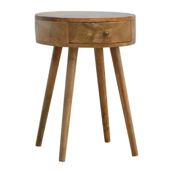 Circular Bedside Table - Modern Nordic Style - Minihomy