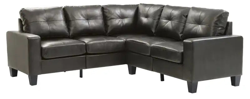 Newbury Black Sectional Sofa - Glory Furniture G463B-SC