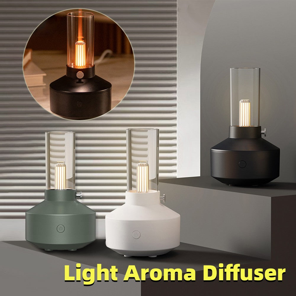 Retro Light Aroma Diffuser Essential Oil LED Filament Night Light Humidifier