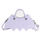 Halloween Spider Web Shape Shoulder Bags Personality Batgirl Messenger Crossbody Bag