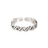 Personality Winding Braided Versatile Hip Hop Ring