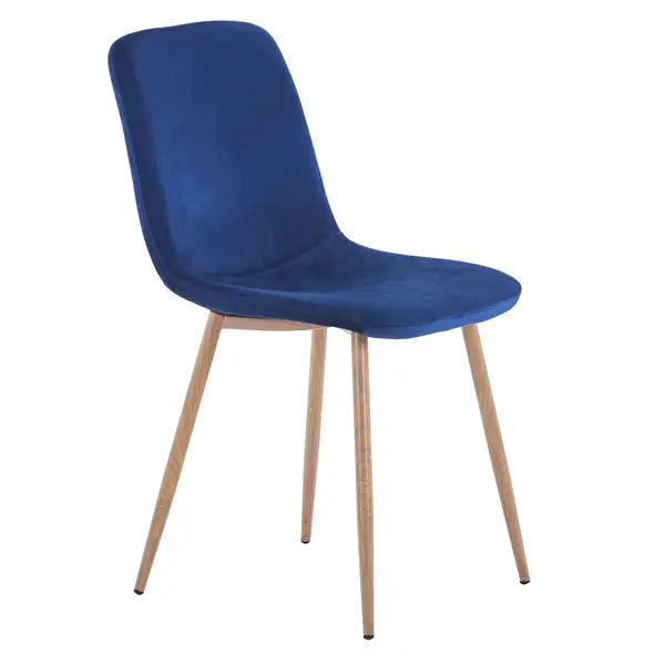 Modern Blue Dining Chairs (4 Pack) - Restaurant, Cafe, Office & Home - Minihomy