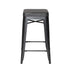 Hank Barstools (Set of 2) - Black Modern Kitchen Counter Stool - Minihomy