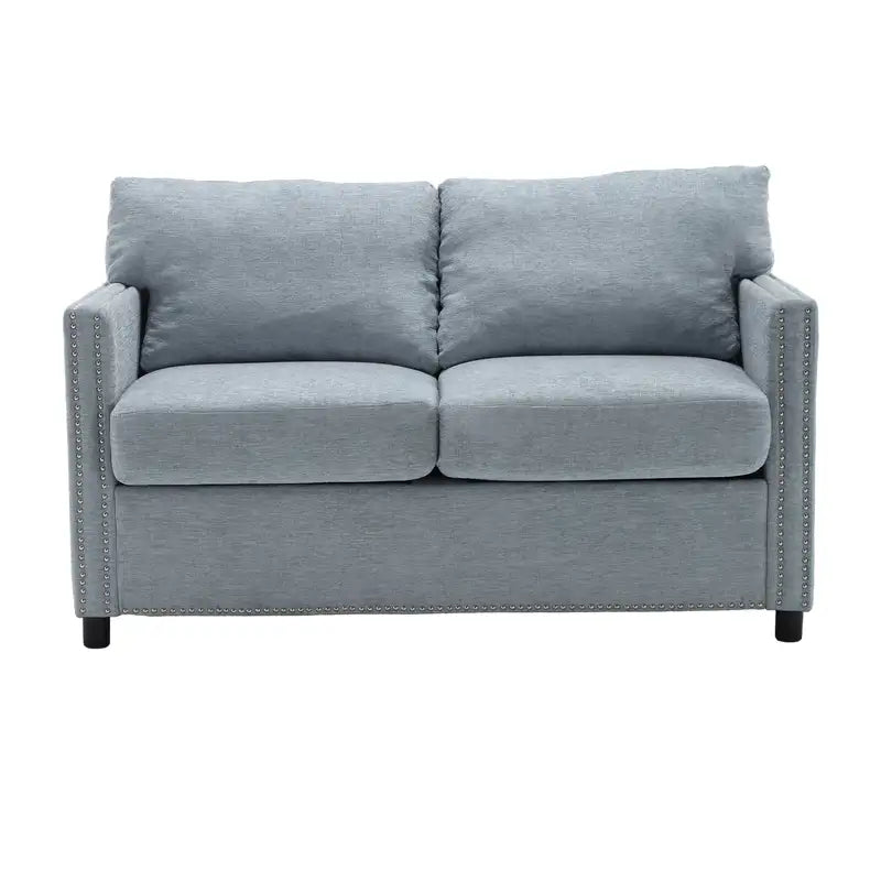 Modern Chenille Loveseat Sofa - 2-Seat Upholstered Couch