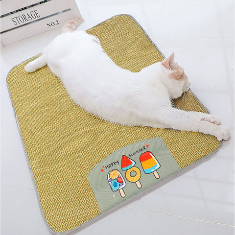 Pets Mat Cold Grass Cooling Dogs Cats Supplies