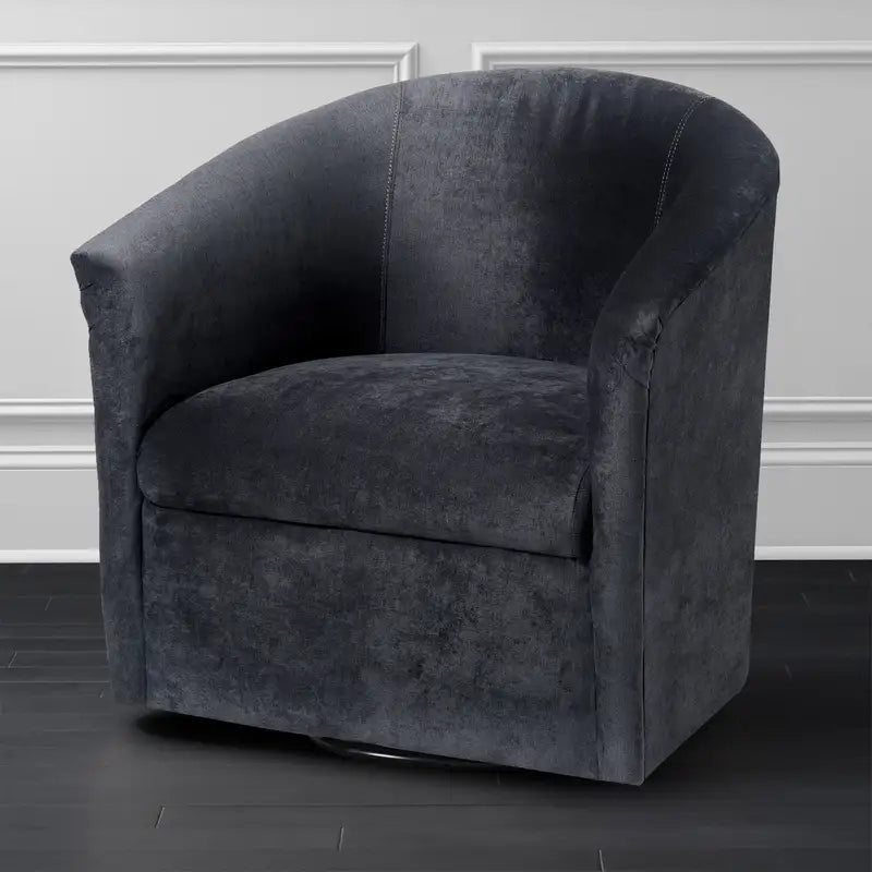 Eden Charcoal Swivel Accent Chair