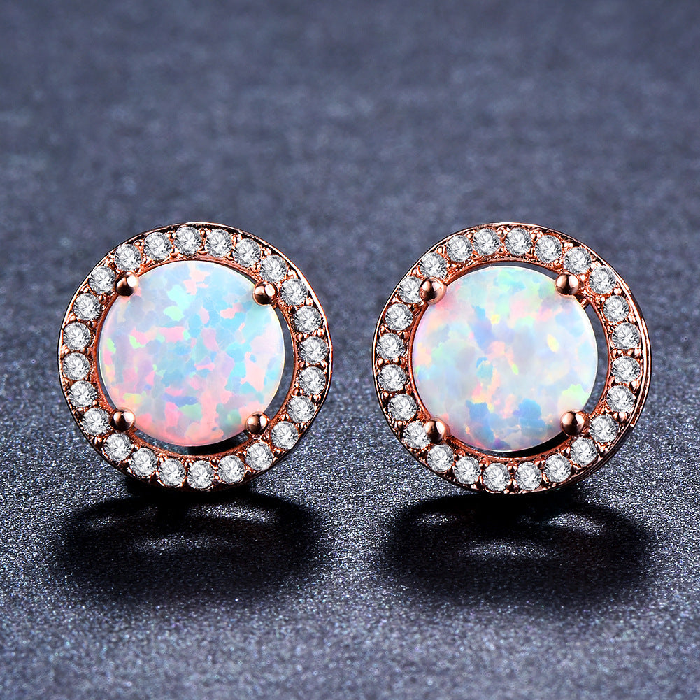 Female Cute Fashion Zircon Earrings Jewelry