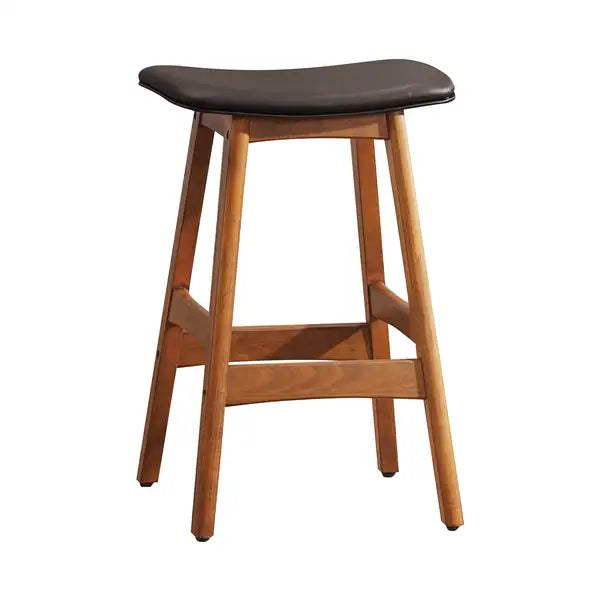 Walnut Counter Height Stools (Set of 2) - Mid-Century Modern Barstools