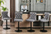 Gray Velvet Swivel Bar Stools with Backs - Adjustable Height (25-33 Inch), Set of 2 - Minihomy