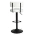 Modern Bar Stools Set of 2: Adjustable Height Swivel Counter Stools - Minihomy