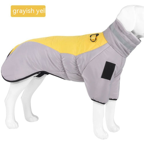Winter Dog Coat Waterproof Pet Clothes For Medum Large Dogs Warm Thicken Dog Vest