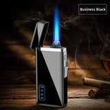 Windproof Double Flame Lighter - Gas & Electric, Customized, Metal