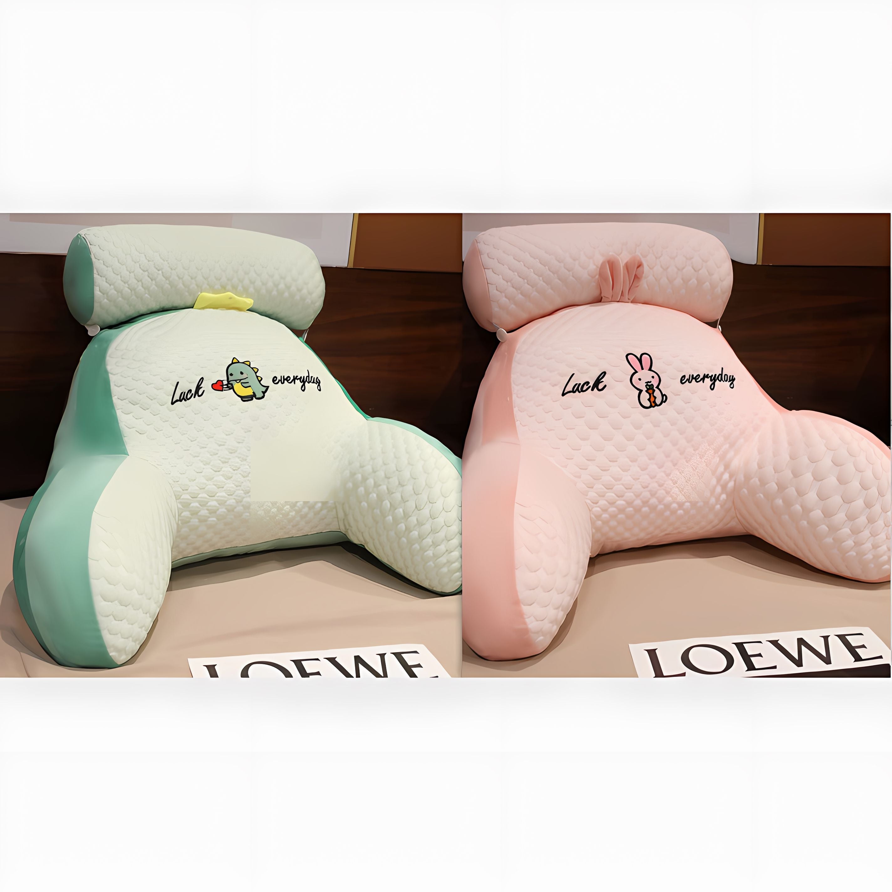 Sofa Fluffy Cushion - Triangle Reading Pillow for Comfortable Support