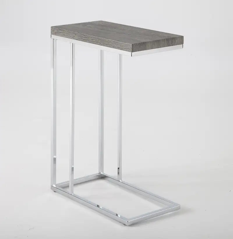 Gray Lucia Chairside End Table