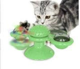 Cat Rotating Windmill Toy - Scratching, Teeth Cleaning, & Fun!