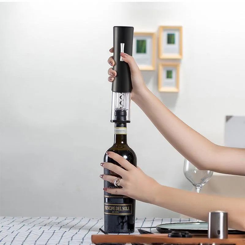 Electric Wine Opener Corkscrew Foil Cutter Set Automatic High-end Bottle Opener Kitchen Gadgets