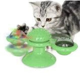 Cat Rotating Windmill Toy - Scratching, Teeth Cleaning, & Fun!