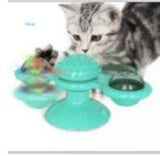 Cat Rotating Windmill Toy - Scratching, Teeth Cleaning, & Fun!