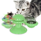 Cat Rotating Windmill Toy - Scratching, Teeth Cleaning, & Fun!