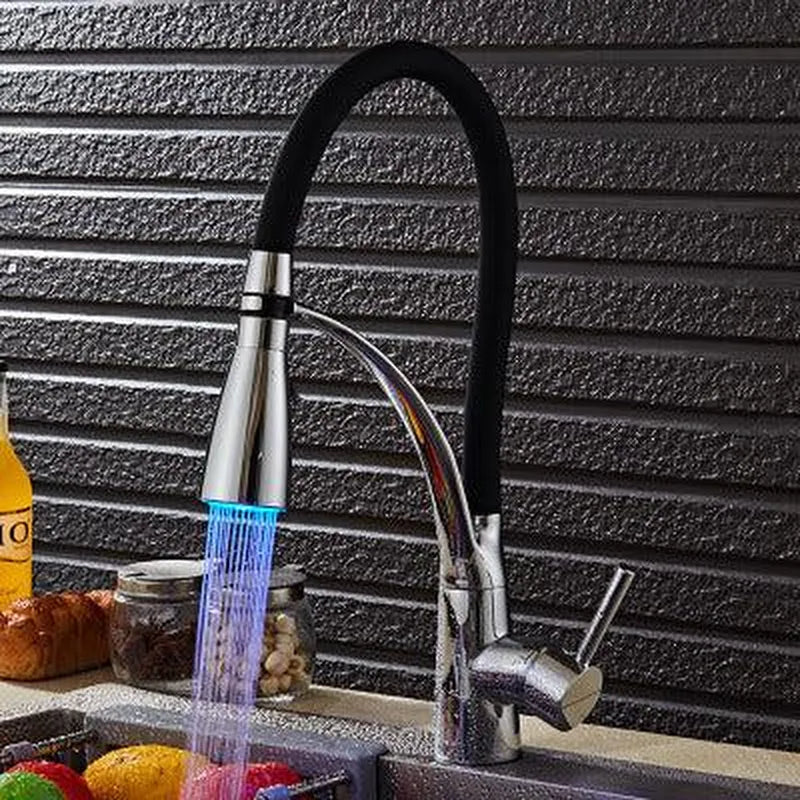 Kitchen faucet with cold tropical lamp - Minihomy