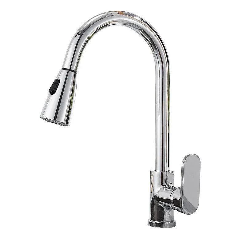 Kitchen Touch Sensor Faucet Sensor Pulls Rotates Hot And Cold - Minihomy