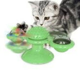 Cat Rotating Windmill Toy - Scratching, Teeth Cleaning, & Fun!